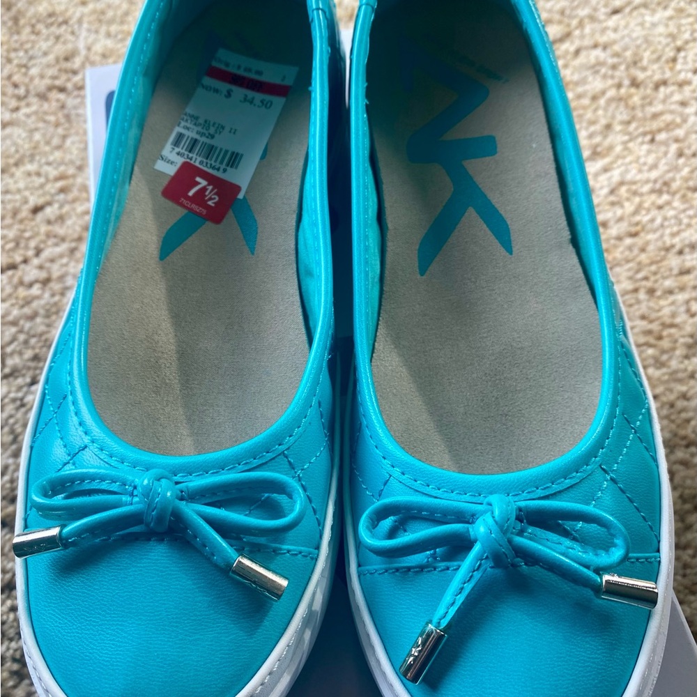 Anne Klein Sport Turquoise Flats